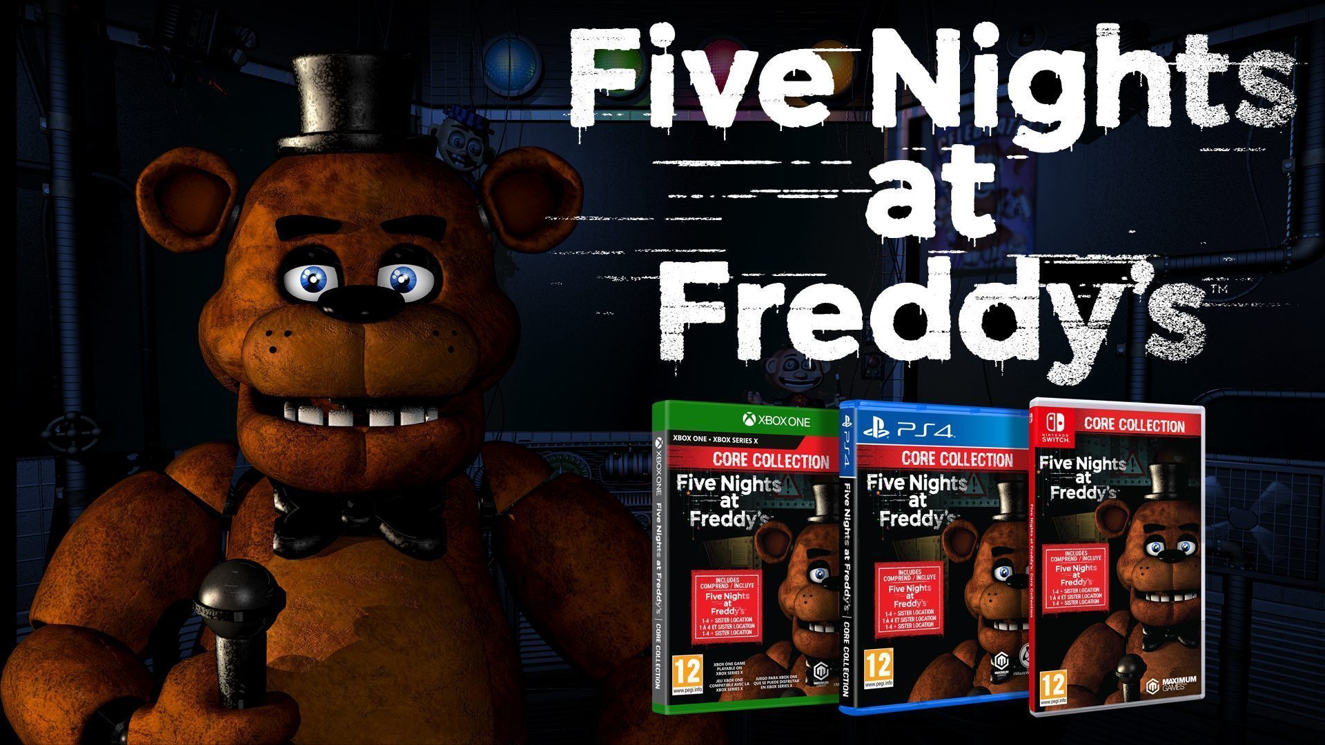Five Nights At Freddy's Core Collection - PS4/Switch/Xbox - JUST FOR GAMES - Five Nights At Freddy's Switch