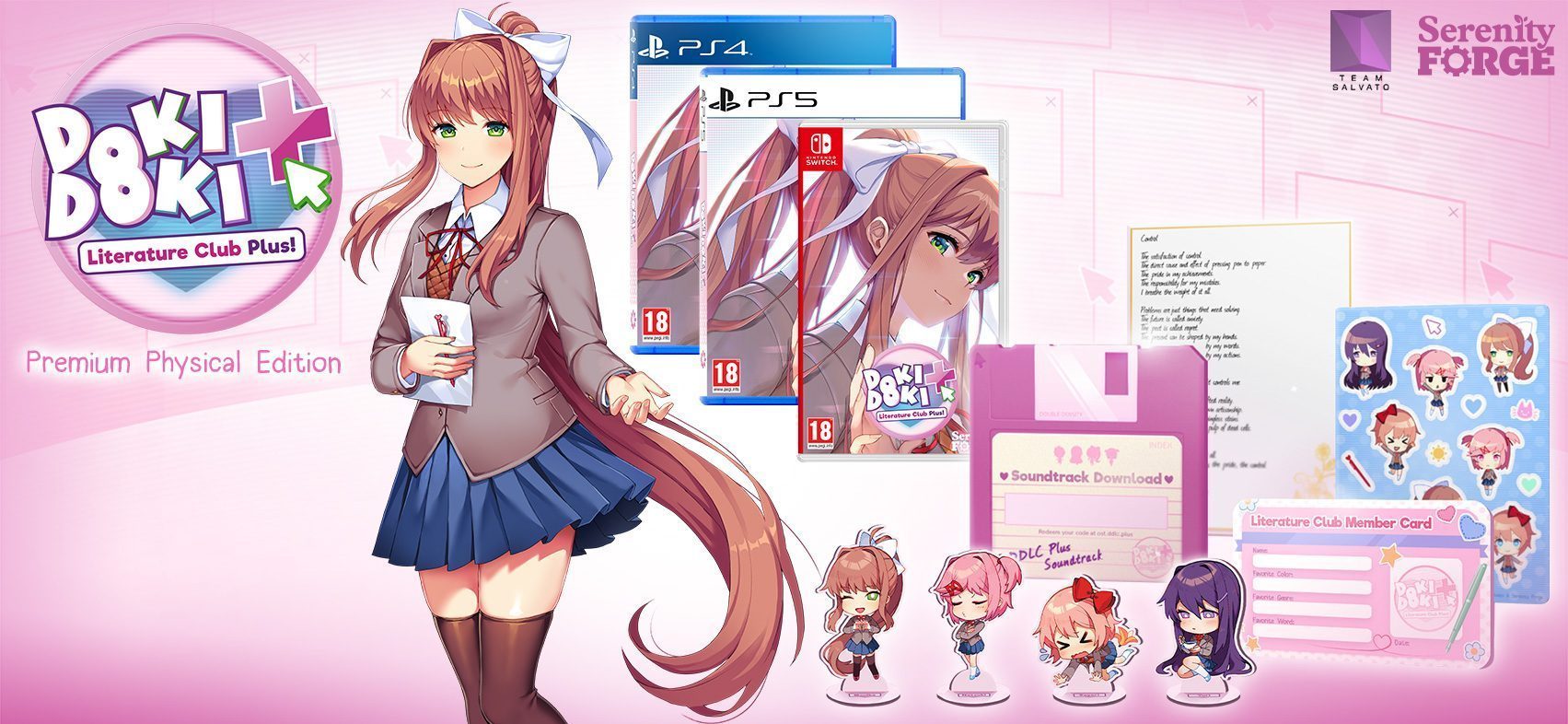 Игры похожие на доки доки. Doki Literature Club Plus. Doki Doki Literature Club плюс. Доки доки плюс Нинтендо свитч. Nintendo Switch игры Doki Doki.