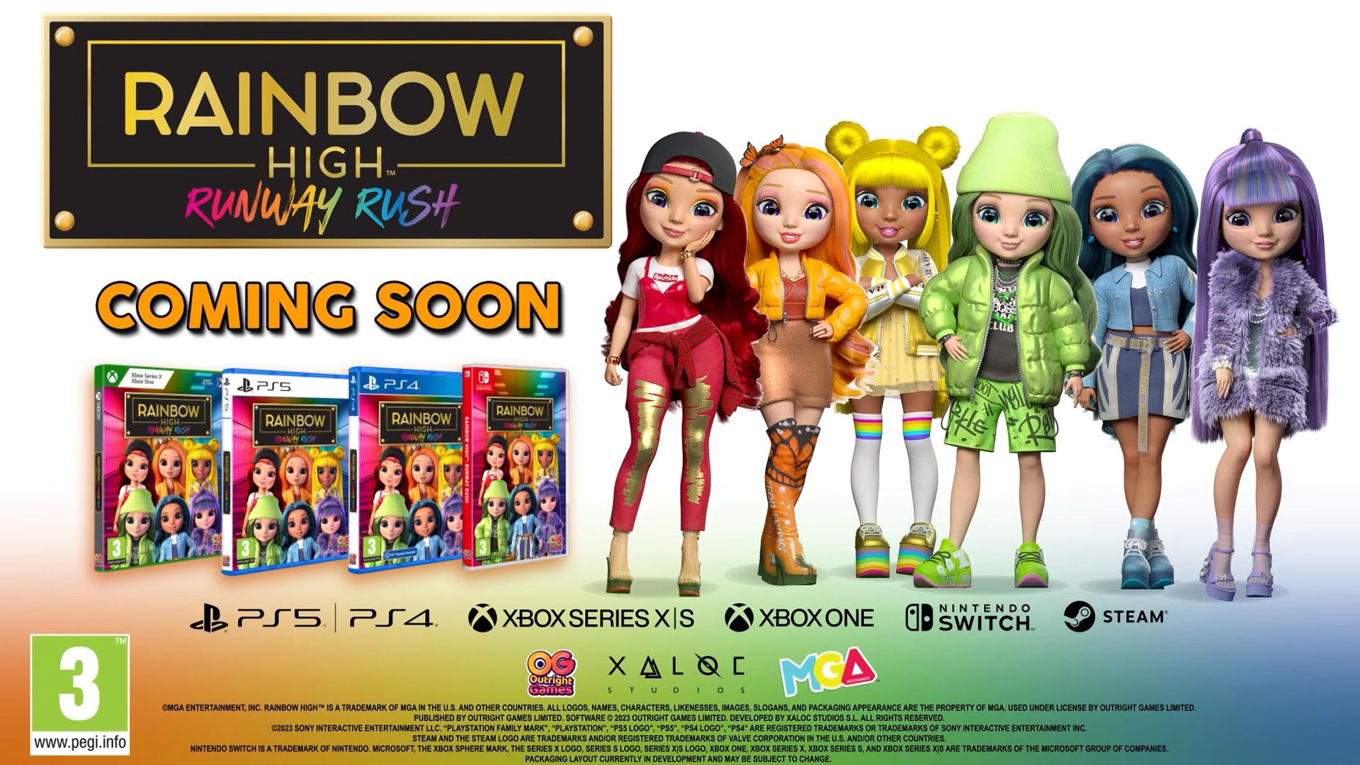 Rainbow High - Panique Sur Le Podium : les poupées fashion et colorées  arrivent dans leur premier jeu vidéo en septembre 2023 sur Switch,  Playstation et Xbox - JUST FOR GAMES